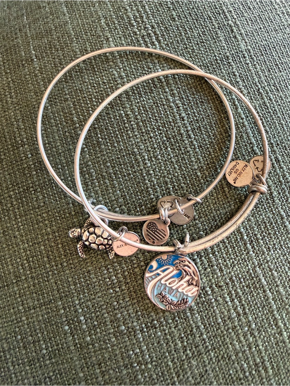 Alex & Ani Aloha Charm Bangle Bracelet Set - from Hawaii